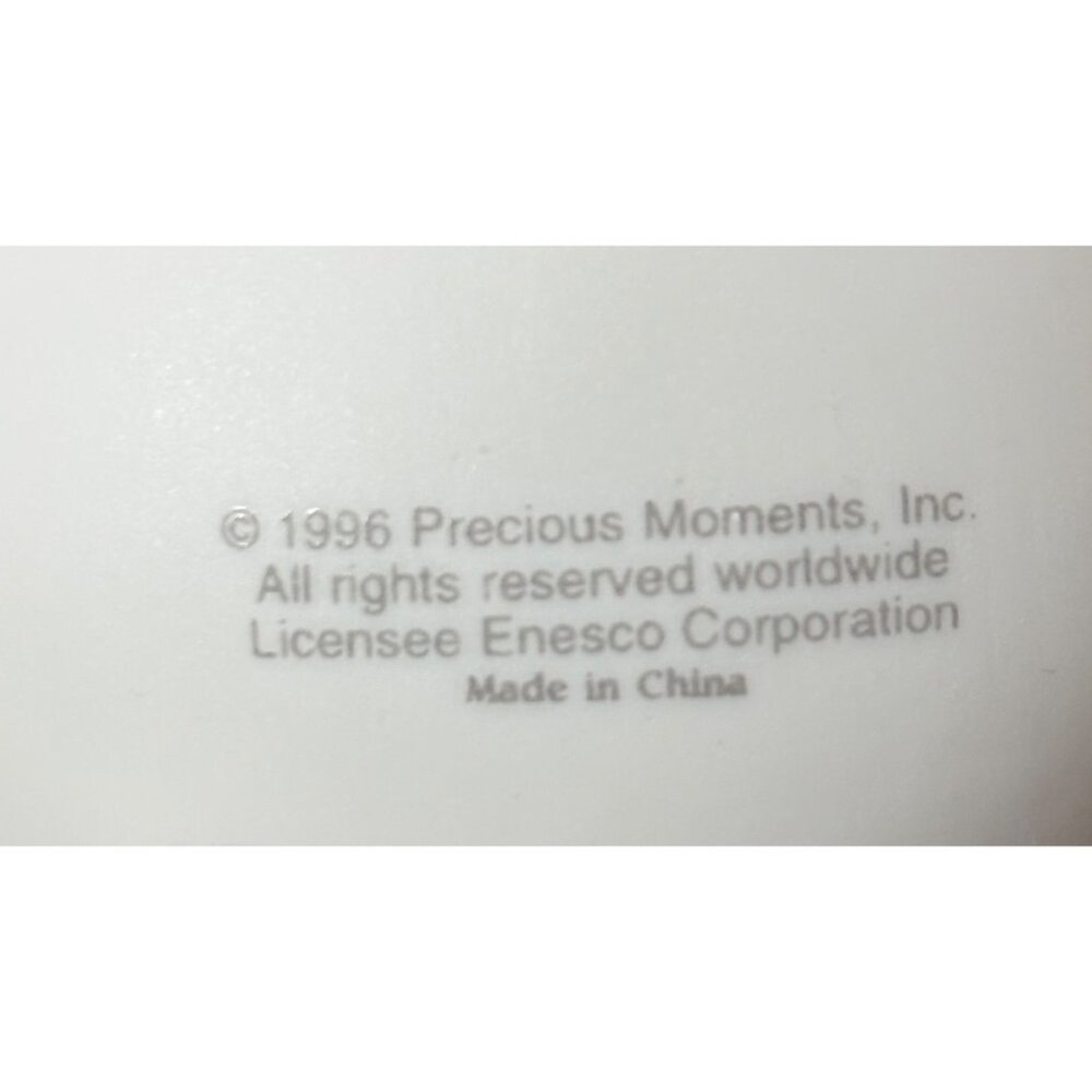 Precious Moments Tiny Trimmings Christmas Ornaments Set Of 6 VTG 1990s Porcelain - Picture 7 of 14